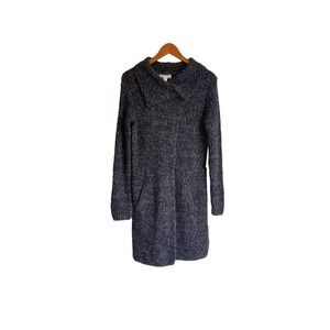 NEW Kenar Shawl Neck Long Duster Knit Cardigan Gray Size Medium